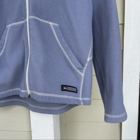 REI• fleece light purple zip up hoodie - Picture 4 of 5